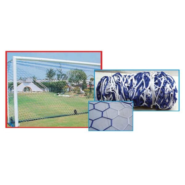 Football / Soccer Nets - Braided - Polypropylene - Knotless & Hexagon
