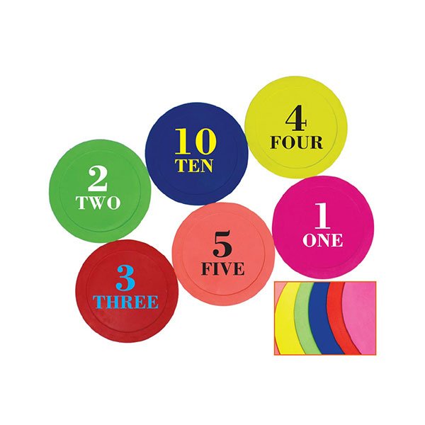 Rubber Polyspots - Numbered