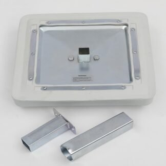 BOLTED STANCHION IN GROUND BASE
