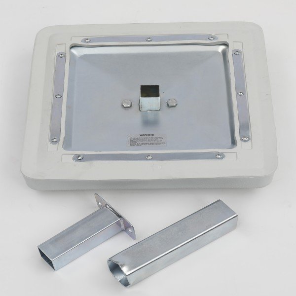 BOLTED STANCHION IN GROUND BASE