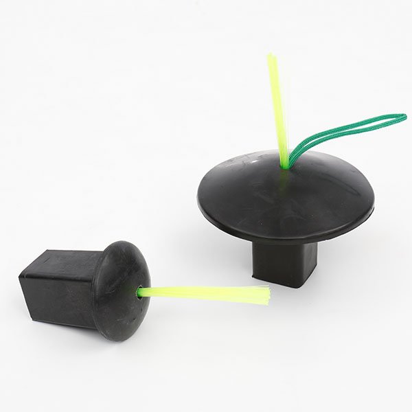 MOLDED RUBBER BASE PLUG WITH OPTICAL STEM