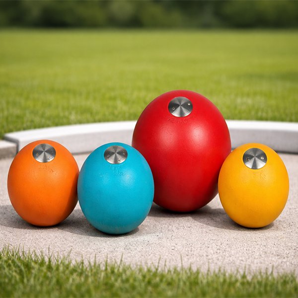 TURNED MILD STEEL SHOTPUTS – MATTE FINISH – FIXED DIA