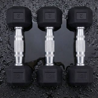 RUBBER HEXA DUMBBELLS
