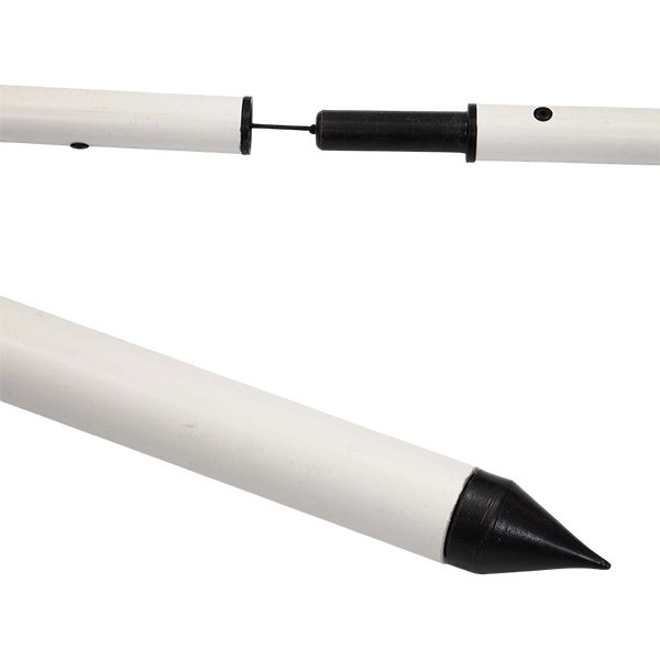 EZ COLLAPSIBLE POLES WITH CONICAL PLASTIC GROUND INSERT